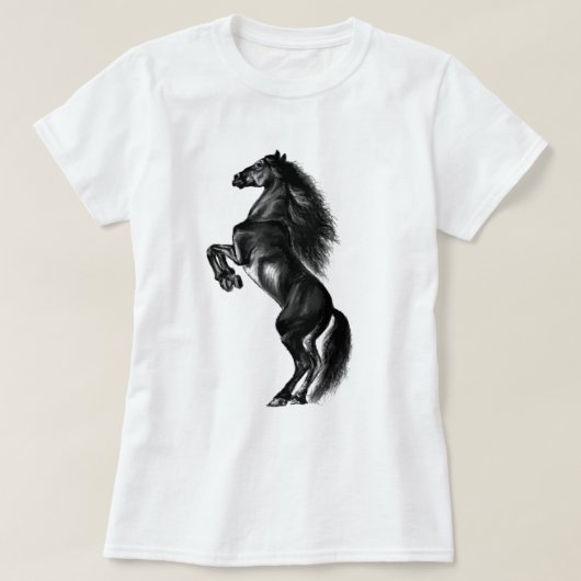 T-shirt Cheval sauvage droit (Design devant)