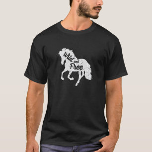 T-shirt Cheval sauvage et libre