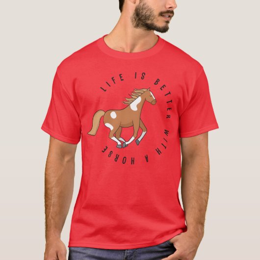 T-shirt Cheval Saying cadeau (Devant)