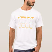 T-shirt Cheval Show Papa Payer Clap Lecteur Répéter Equest (Devant)