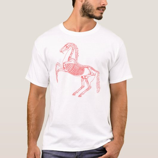 T-shirt Cheval Skeleton Design (Devant)