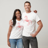 T-shirt Cheval Skeleton Design (Unisexe)