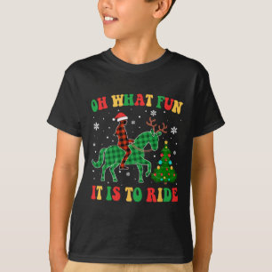 T-shirt Cheval super Oh Quel Amusement C'Est De Faire Noël