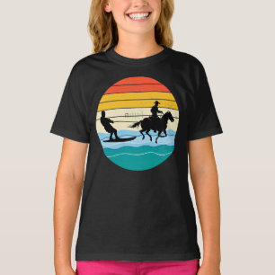 T-shirt Cheval Surf Wakeboard Eau Ski Sea Wave