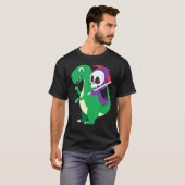 T-shirt Cheval T Rey Cool Dinosaur Dino Halloween Co (Devant entier)