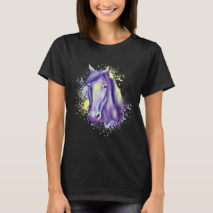 T-shirt Cheval Tête Pour L'Équitation Équitation