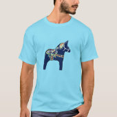 T-shirt Cheval Tie Dye Blue Dala (Devant)