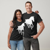 T-shirt cheval tina cheval course (Unisexe)