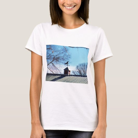 T-shirt Cheval Vane Météo Ciel Bleu (Devant)