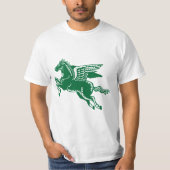 T-shirt Cheval volant - Forêt verte et blanche (Devant)