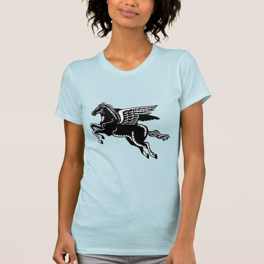 T-shirt Cheval volant - Sweatshirt noir et blanc (Devant)