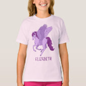 T-shirt Cheval Volant Violet Pegasus (Devant)
