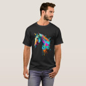 T-shirt Cheval Watercolor Cheval Head (Devant entier)