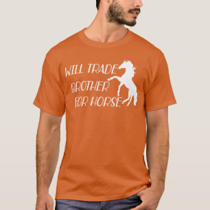 T-shirt Cheval Will commerce frère pour cheval