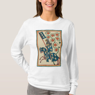 T-shirt Chevalier Avec Aigle Heraldry, Médiéval Du 14ème S