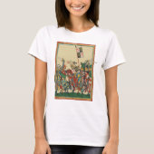 T-shirt Chevalier Chargement, Manesse de Codex du XIVe siè (Devant)