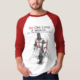 T-shirt Chevalier croisé Crusader Templier Guerrier Dieu