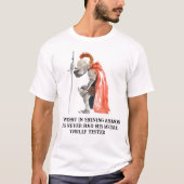 T-shirt Chevalier dans l'Armure brillante dire (Devant)