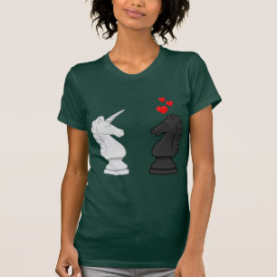 T-shirt Chevalier d'échecs de licorne