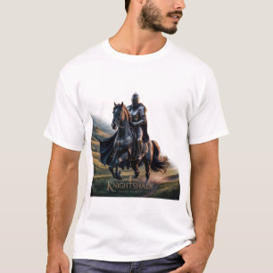 T-shirt Chevalier épique sur Cheval Noir -Imaginaire médié