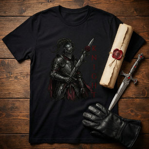 T-shirt Chevalier gothique de la rose sanglante Fantastiqu