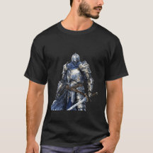 Chevalier médiéval avec Cap bleu