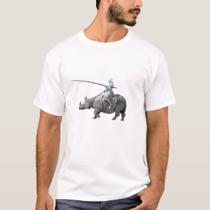 T-shirt Chevalier médiéval en armure chevauchant une joute