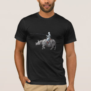 T-shirt Chevalier médiéval en armure chevauchant une joute