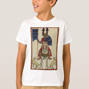 T-shirt Chevalier médiéval faisant face en avant