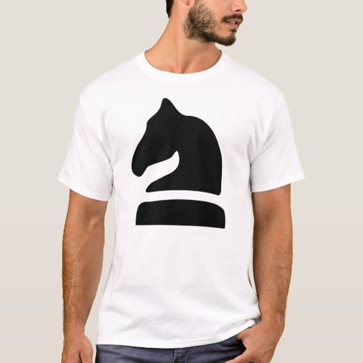 T-shirt Chevalier noir (Devant)