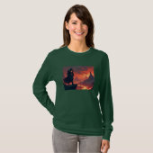 T-shirt Chevalier noir de flamme (Devant entier)