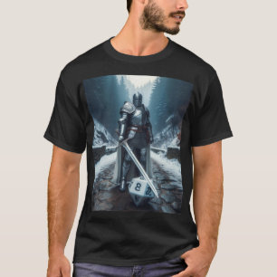 T-shirt chevalier ou paladin en armure pleine assiette