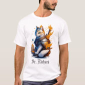 T-shirt Chevalier Sir Richard Chat cool (Devant)
