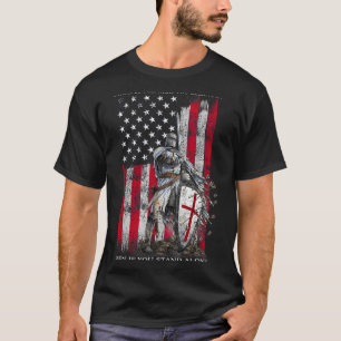 T-shirt Chevalier Templier Debout Pour Croire En Chrétiens