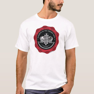 T-shirt Chevaliers du Tableau carré en rouge