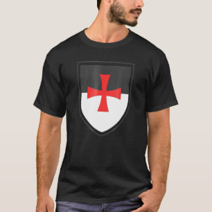 T-shirt Chevaliers Templier Bouclier Croix Croisades Chris