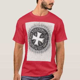 T-shirt Chevaliers Templier Sceau De La Force De La Vailla