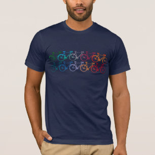 T-shirt Chevauchement des roues motos couleur