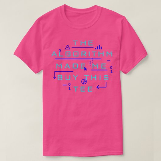 T-shirt Chevauches d'algorithme (Design devant)