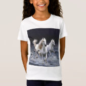 T-Shirt Chevaux à lancer l'oreiller (Devant)
