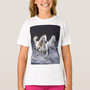T-shirt Chevaux à lancer l'oreiller