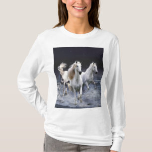 T-shirt Chevaux à lancer l'oreiller