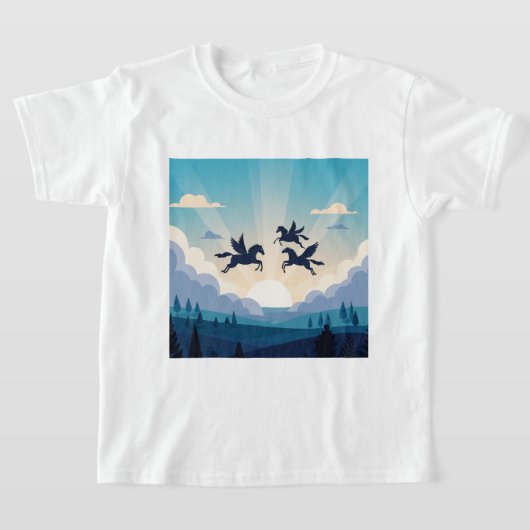 T-shirt Chevaux ailés (Poser)