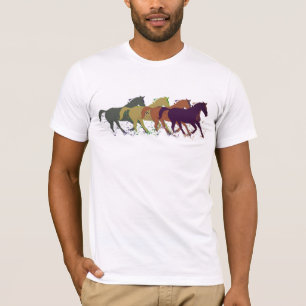 T-shirt Chevaux. Animaux de ferme / Style campagnard