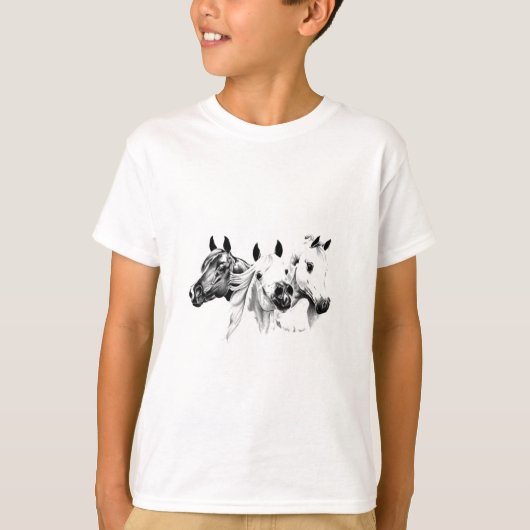 T-shirt Chevaux Arabes (Devant)