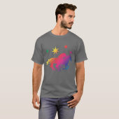 T-shirt Chevaux arc-en-ciel (Devant entier)