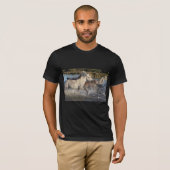 T-shirt chevaux au galop (Devant entier)