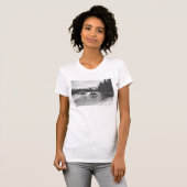 T-shirt Chevaux buvant de et traversant une rivière (Devant entier)