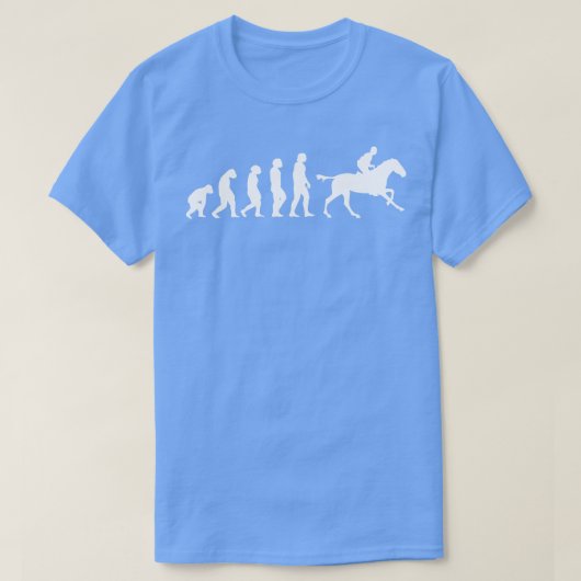 T-shirt Chevaux Cheval équitation Evolution Cadeau (Design devant)