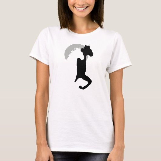 T-shirt chevaux courant ensemble (Devant)